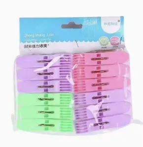 COLORFUL PLASTIC CLOTHES  PEG SET