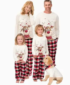 KIDS REINDEER CHRISTMAS  PAJAMA SET-SIZE: 3YRS, 4YRS, 5YRS, 6YRS,  8YRS