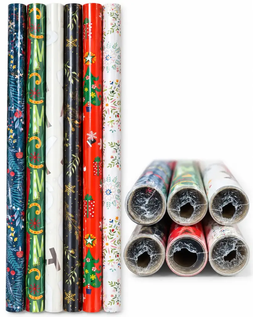  2M x 27" ASSR CHRISTMAS GIFT  WRAPPING PAPER ROLL
