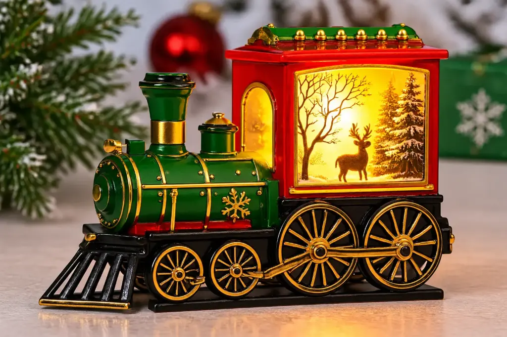 12 PCS LIGHTING CHRISTMAS  TRAIN TABLE-TOP DECOR  LANTERN