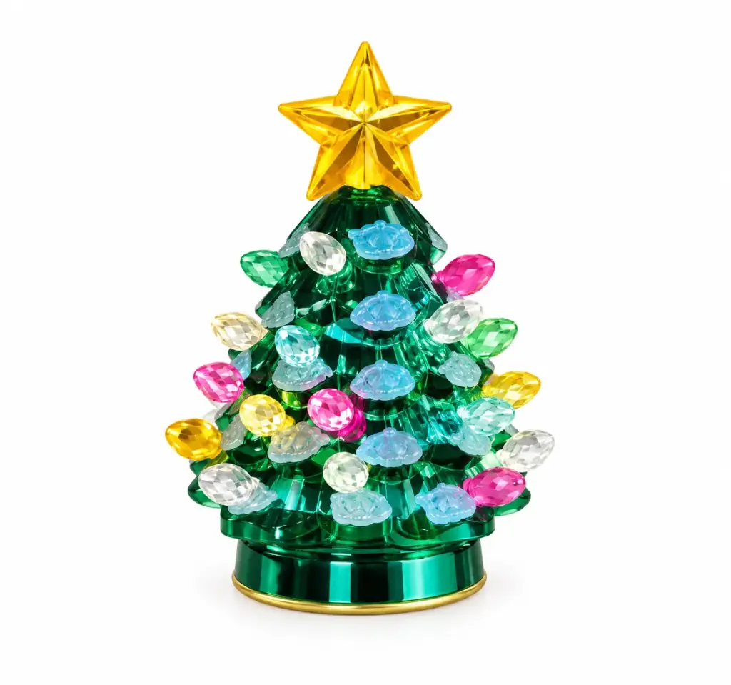12PCS LED CHRISTMAS TREE  TABLETOP DECOR