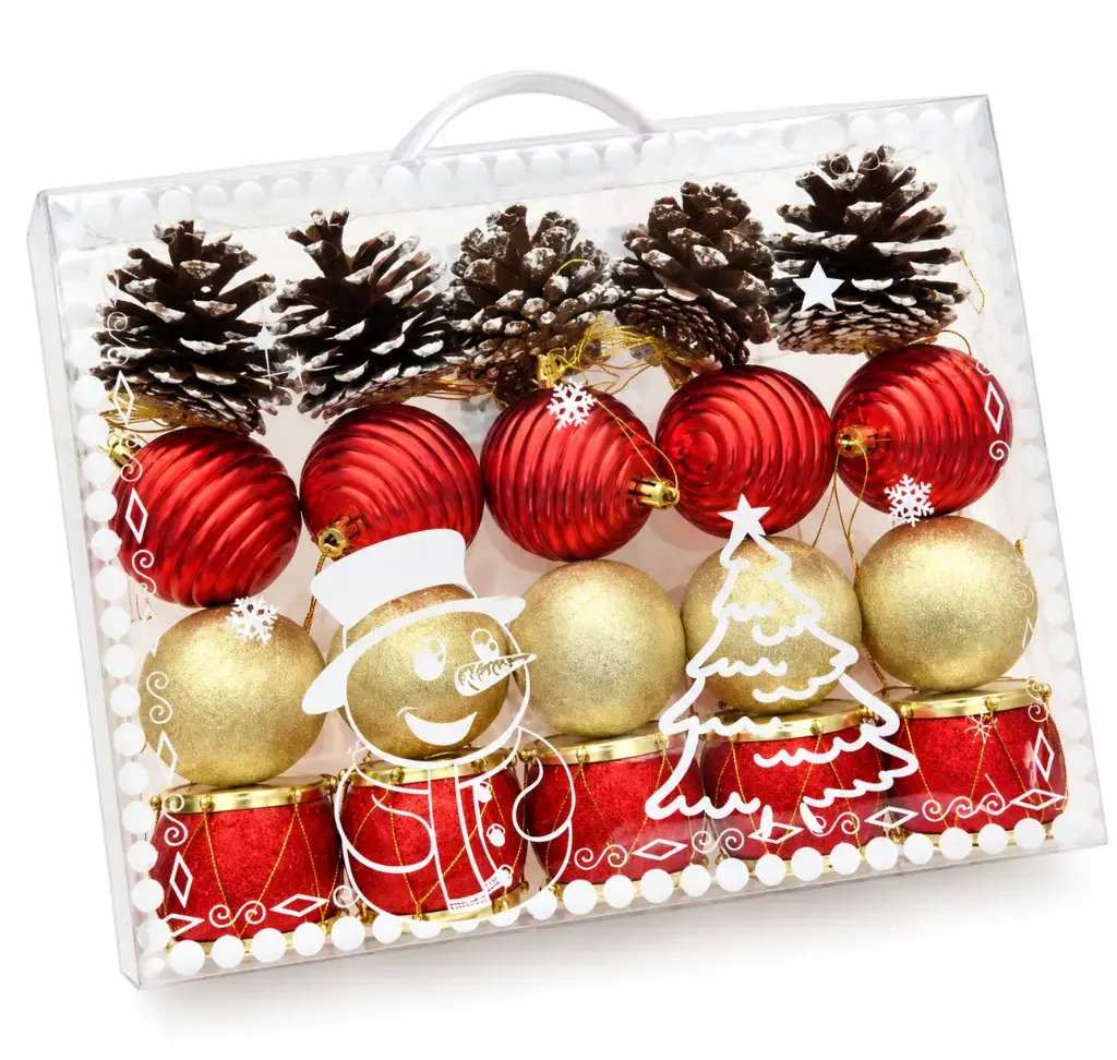 20 PCS 2" CHRISTMAS BALL  SET  