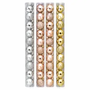 10 PCS 2" CHRISTMAS BALLS  ASSR