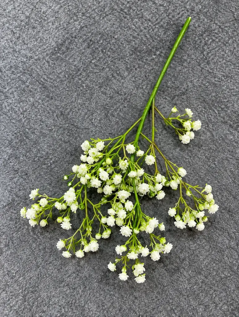 2PCS WHITE ARTIFICIAL  BABY'S BREATH