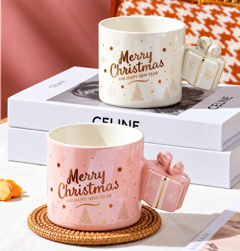 "MERRY CHRISTMAS & HAPPY  NEW YEAR" CERAMIC MUG-430ML