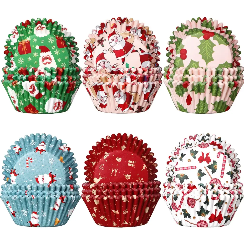 CHRISTMAS THEMED CUPCAKE LINERS