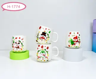 CERAMIC CHRISTMAS CHARACTER MUG-350ML