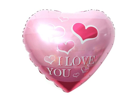 [131622] 18'' I LOVE YOU FOIL BALLOON AIR / HELIUM