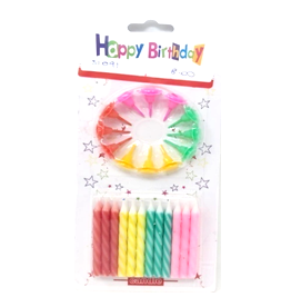 [31091] 24PCS COLORFUL CANDLES