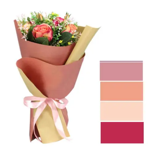 [31220] 20PCS WATERPROOF FLOWER WRAPPING PAPER ASSR COLORS (115*58CM)