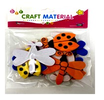 [LD010] BUG SHAPED CRAFT STICKERS
