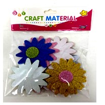[LD018] GLITTERY FLORAL CRAFT STICKER