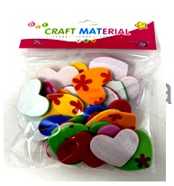 [LD012] HEART-SHAPED CRAFT STICKERS