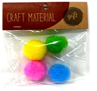 [LD026] POM POMS (4PCS) ASSR 