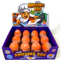 [936B] SUPER AMUSING EGG DISPLAY (12PCS)-CASE QUANTITY: 12  SIZE: 25.8*19*9CM