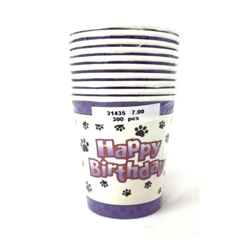 [31435] 10PCS HAPPY BIRTHDAY PARTY CUP,9CM