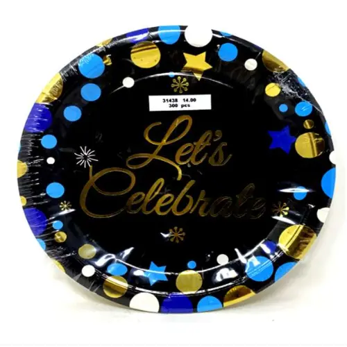 [31438] LET'S CELEBRATE PARTY PLATE, 23CM