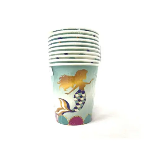 [31447] 10 PCS MERMAID PARTY CUP, 9CM