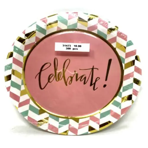 [31473] 7" CELEBRATE PARTY PLATE