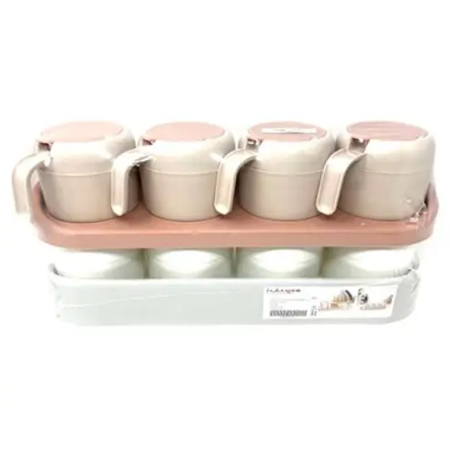 [31567] SUGAR & SPICE CONTAINER COLORS: BLUSH & WHITE-SIZE 34*11CM