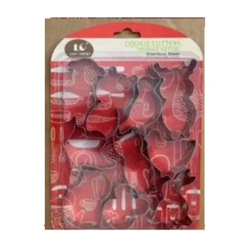[136697] 10 PCS SET COOKIE CUTTER, 23*16CM