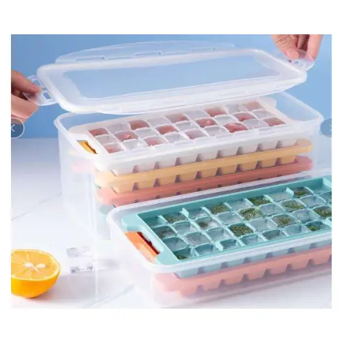 [160092] 4PC ICE TRAY W CONTAINER