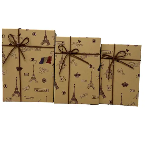 [31893] 3PCS GIFT BOX SET (L: 23*16*9 CM. M:21*14*8CM.  S:19*12*7 CM)                               