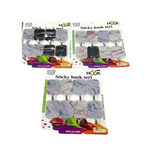 [31681] 8PC ADHESIVE HOOK SET