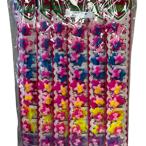 [31972] 10 PC STARFISH HAIR ELASTIC (12 CARDS)