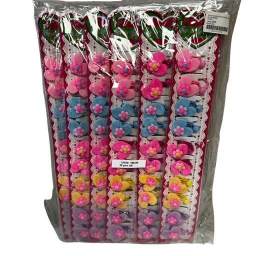 [31976] LOVE HEART HAIR ELASTIC (12 CARDS)