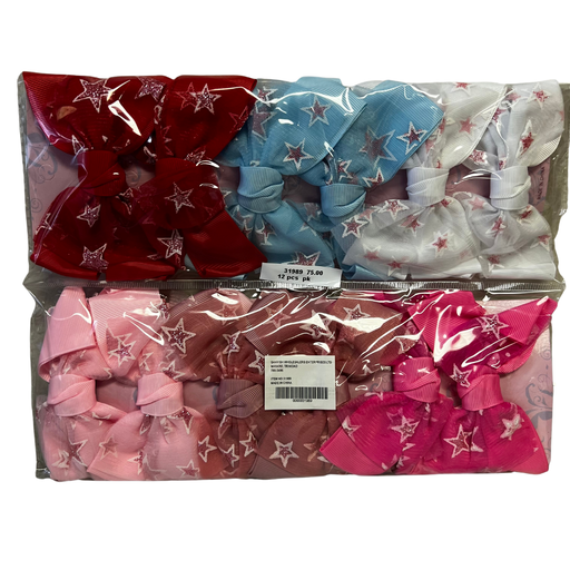 [31989] 12 PCS BOW HAIR CLIP