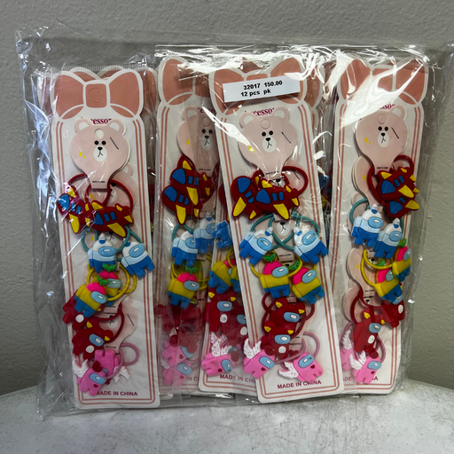 [32017] AMONG US WITH AEROPLANE HAIR TIE (12 CARDS)