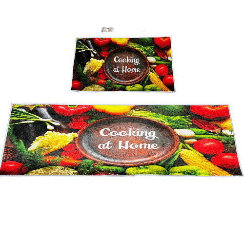[32064] 2 PCS VEGETABLE KITCHEN MAT SET