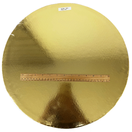 [205018] 16" CAKE DRUM GOLD & SILVER