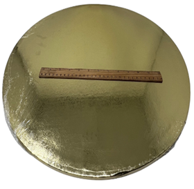 [205019] 20" CAKE DRUM GOLD & SILVER