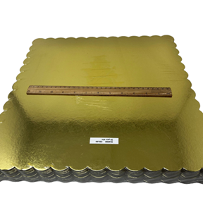[204996] 25PCS 16" CAKE BOARDS GOLD & SILVER