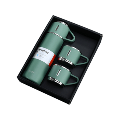 [FYZ 35] STAINLESS STEEL WATER BOTTLE W PORTABLE CUPS