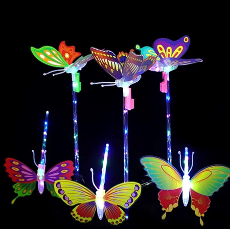 10PC FLASHING BUTTERFLY TOY