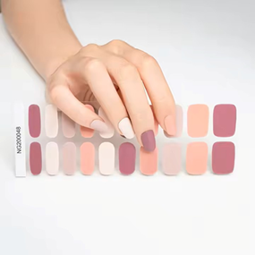 [0000350738] 20 PCS GEL STICKER FALSE NAIL