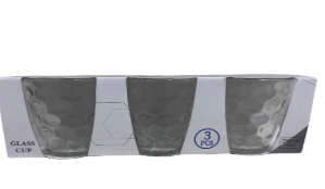 [356559] 3PC GLASS CUP