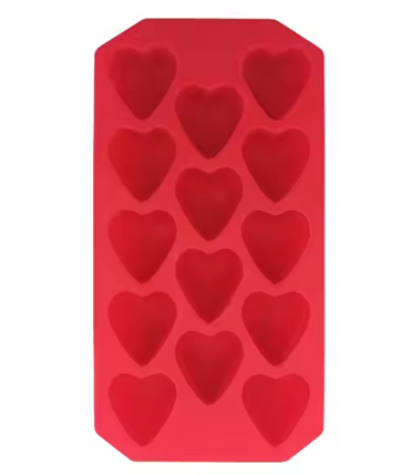[333154] SILICONE HEART ICE CUBE TRAY