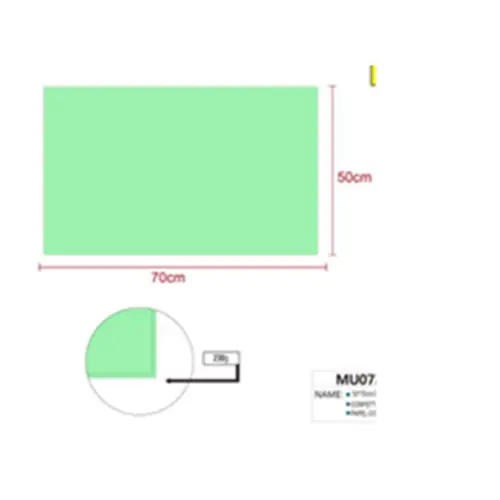 [257799] 25 PCS GREEN BRISTOL BOARD