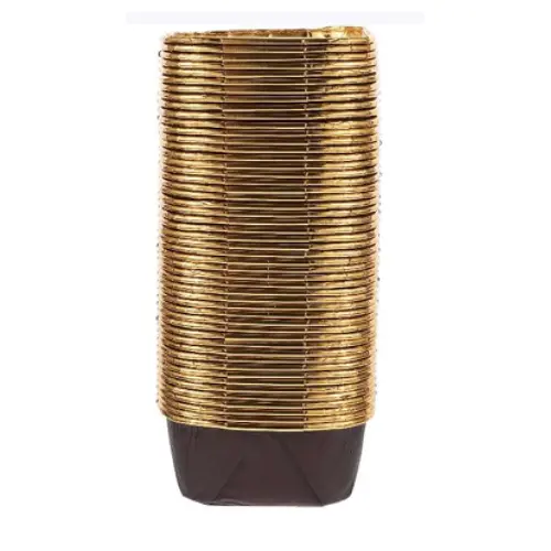 [33039] GOLD METALLIC CUPCAKE  HOLDERS