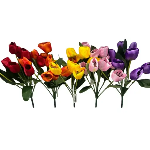[198566]  9 STEMS ARTIFICIAL TULIPS