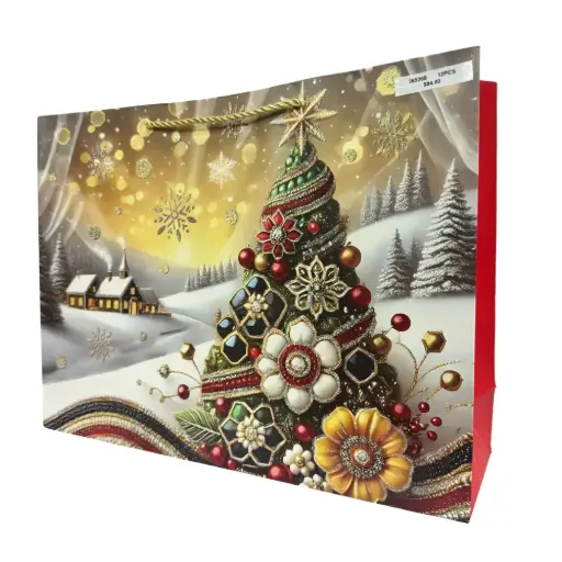 [365268]  12PCS GLITTER GIFT BAG