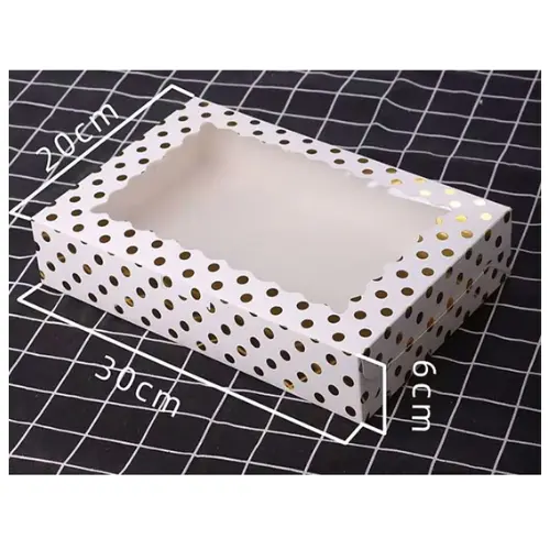 [365920]  10PCS POLKA DOT DESSERT   BOX 