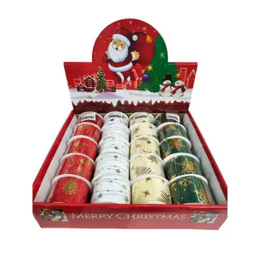 [321025] 2" CHRISTMAS THEMED  VELVET RIBBONS 