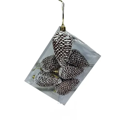 [321200]  6PCS HANGING PINE CONES 