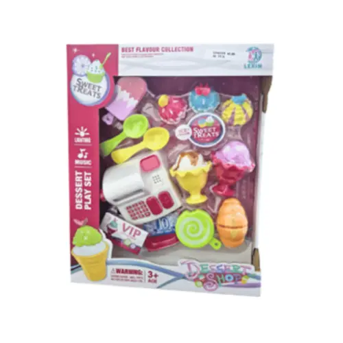 [1246219] 12PCS DESSERT SHOP  INCLUDING LIGHTS & MUSIC