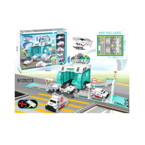 [9125273] 37PCS DIY AIRPORT SERIES  INCLUDING MAP